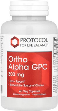 Protocol for Life Balance, Ortho Alpha GPC, 300 mg, 60 pflanzliche Kapseln