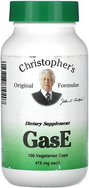 Christopher's Original Formulas, GasE, 475 mg, 100 vegetarische Kapseln