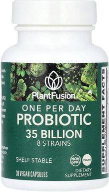 Thumbnail - PlantFusion, One Per Day Probiotic, Probiotikum pro Tag, 35 Milliarden, 30 vegane Kapseln