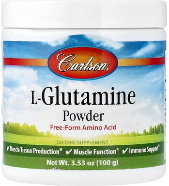 Carlson, L-Glutamin-Pulver, 100 g (3,53 oz.)