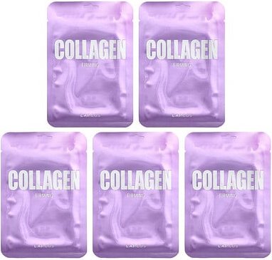 Lapcos, Collagen Firming Beauty Sheet Mask Set, straffende Beauty-Tuchmaske mit Kollagen, 5 Tuchmasken, je 25 ml (0,84 f...