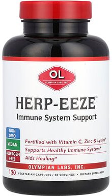 Olympian Labs, Herp-Eeze, 120 vegetarische Kapseln
