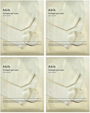Abib, Collagen Gel Beauty Mask, Beauty-Maske mit Kollagen, Jericho-Rosen-Gelee, 4 Tuchmasken, je 35 g (1,23 oz.)
