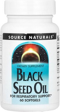 Source Naturals, Black Seed Oil, Schwarzkümmelöl, 60 Weichkapseln