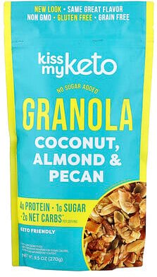 Kiss My Keto, Granola, Kokosnuss, Mandel und Pekan, 270 g (9,5 oz.)