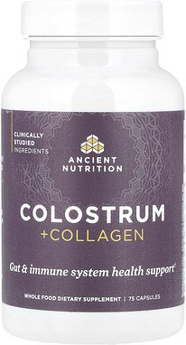 Ancient Nutrition, Colostrum + Collagen, Kolostrum + Kollagen, 75 Kapseln