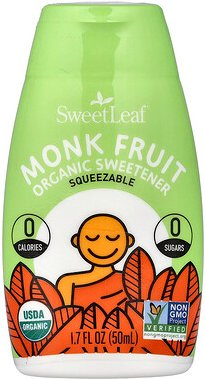 SweetLeaf Stevia, Monk Fruit Organic Sweetener Squeezable, Bio-Süßstoff von Monk Fruit zum Zusammendrücken, 50 ml (1,7 f...