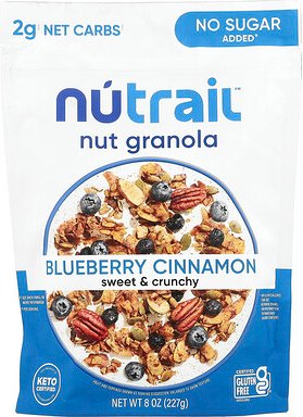 NuTrail, Nut Granola, Blueberry Cinnamon, Nuss-Granola, Heidelbeer-Zimt, 227 g (8 oz.)
