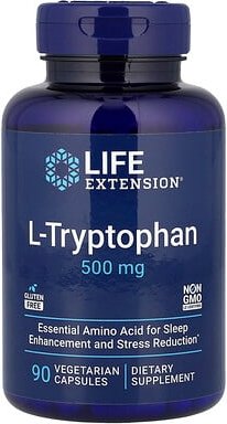 Life Extension, L-Tryptophan, 500 mg, 90 vegetarische Kapseln