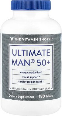 Thumbnail - The Vitamin Shoppe, Ultimate Man® 50+, Multivitamin & Multimineral, 180 Tabletten