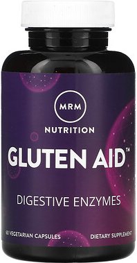 MRM Nutrition, Gluten Aid, Glutenhilfe, 60 pflanzliche Kapseln