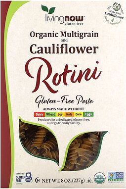 NOW Foods, Bio-Mehrkorn- und Blumenkohl-Rotini, glutenfrei, 227 g (8 oz.)