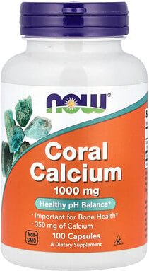 NOW Foods, Coral Calcium, Calcium aus Korallen, 350 mg, 100 Kapseln