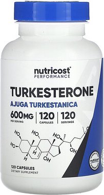 Nutricost, Performance, Turkesteron, 600 mg, 120 Kapseln