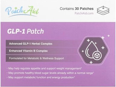PatchAid, GLP-1 Patch, GLP-1-Pflaster, 30 Pflaster