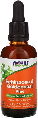 NOW Foods, Echinacea und Gelbwurzel Plus, 59 ml (2 fl. oz.)