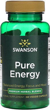 Thumbnail - Swanson, Pure Energy, 60 pflanzliche Kapseln