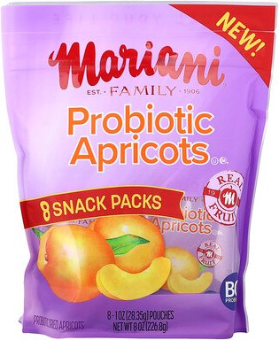 Mariani, Probiotic Apricots, probiotische Aprikosen, 8 Beutel, je 28,25 g (1 oz.).