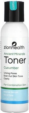 Thumbnail - Zion Health, Ancient Minerals Toner, Gesichtswasser mit alten Mineralien, Gurke, 120 ml (4 fl. oz.)