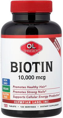 Olympian Labs, Biotin, 120 Tabletten