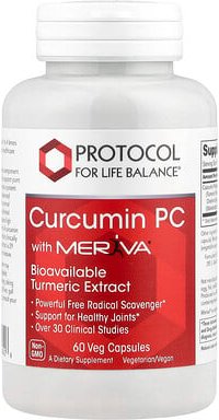 Thumbnail - Protocol for Life Balance, Curcumin PC With Meriva®, 60 pflanzliche Kapseln (500 mg pro Kapsel)