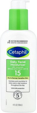 Cetaphil, Daily Facial Moisturizer with Sunscreen, tägliche Feuchtigkeitspflege für das Gesicht mit Sonnenschutz, LSF 15...