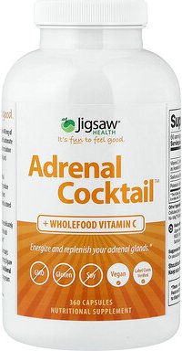 Jigsaw Health, Adrenal Cocktail™ + Wholefood Vitamin C, Vollwert-Vitamin-C, 360 Kapseln