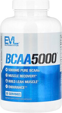 EVLution Nutrition, BCAA5000®, 240 Kapseln