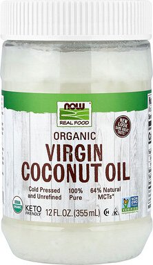 NOW Foods, Real Food, natives Bio-Kokosnussöl, 355 ml (12 fl. oz.)