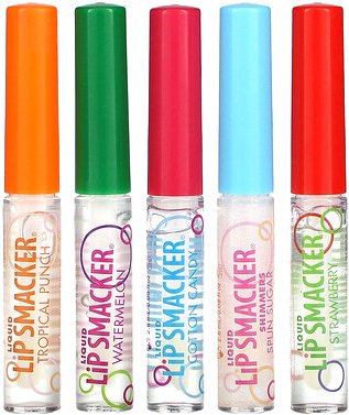 Lip Smacker, Liquid Lip Gloss, Variety Pack, flüssiger Lipgloss, 5er Pack, 14 ml (0,45 fl. oz.)