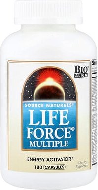 Source Naturals, Life Force® Multiple, umfassendes Multivitaminpräparat, 180 Kapseln