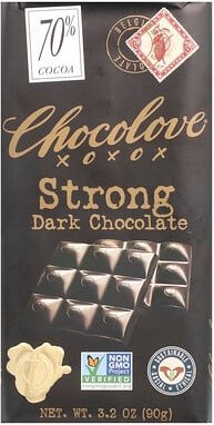 Thumbnail - Chocolove, Strong Dark Chocolate, 70% Kakao, 90 g (3,2 oz.)