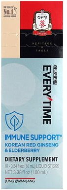 Thumbnail - JungKwanJang, Everytime, Immune Support, Koreanischer Roter Ginseng und Holunder, 10 Liquid Sticks, je 10 ml (0,34 fl. o...