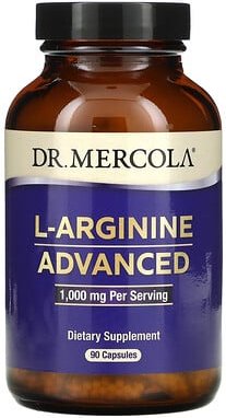 Dr. Mercola, L-Arginine Advanced, verbessertes L-Arginin, 90 Kapseln (333 mg pro Kapsel)