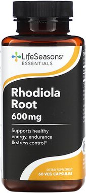 LifeSeasons, Rhodiola Root, Rosenwurz, 60 pflanzliche Kapseln (300 mg pro Kapsel)