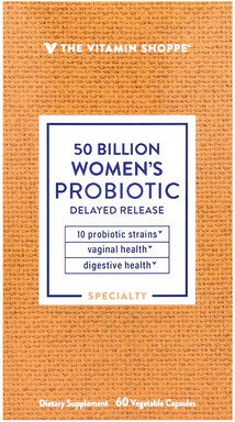 The Vitamin Shoppe, Women's Probiotic, Probiotikum für Frauen, 50 Milliarden, 60 pflanzliche Kapseln