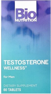 Bio Nutrition, Testosterone Wellness, für Männer, 60 Tabletten