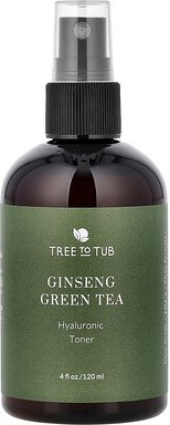 Tree To Tub, Hydrating Facial Toner Spray, feuchtigkeitsspendendes Gesichtswasser-Spray, Ginseng-Grüner-Tee, 120 ml (4 f...