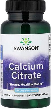 Swanson, Calciumcitrat, 200 mg, 60 vegane Kapseln