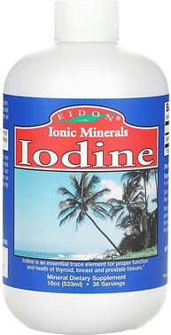 Thumbnail - Eidon Ionic Minerals, Ionic Minerals, Iodine, Jod, 533 ml (18 oz.)