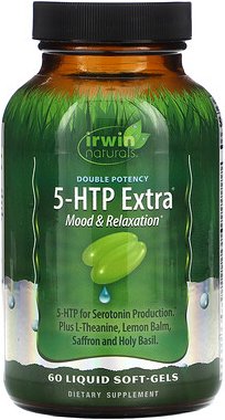 Thumbnail - Irwin Naturals, Doppelte Power, 5-HTP Extra, 60 Flüssig-Softgels