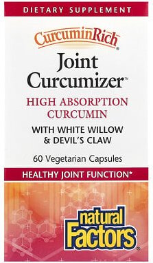 Natural Factors, CurcuminRich, Joint Curcumizer, Kurkumahaltiges Ergänzungsmittel für die Gelenkgesundheit, 60 pflanzlic...