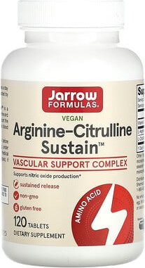 Jarrow Formulas, Arginine-Citrulline Sustain, Arginin-Citrullin, 120 Tabletten