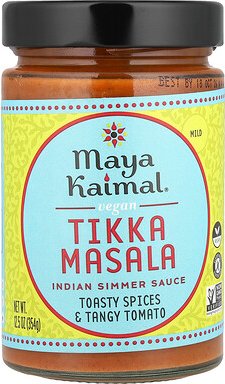 Maya Kaimal, Vegan Tikka Masala, indische Simmer-Sauce, milde, röstige Gewürze und würzige Tomate, 354 g (12,5 oz.)