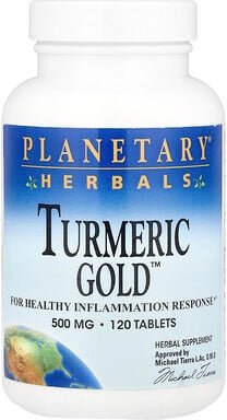 Planetary Herbals, Turmeric Gold™, 120 Tabletten