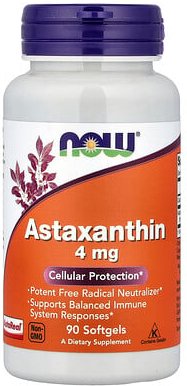 NOW Foods, Astaxanthin, 4 mg, 90 Weichkapseln