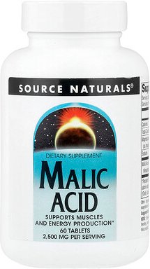Source Naturals, Malic Acid, Apfelsäure, 60 Tabletten