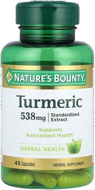 Nature's Bounty, Turmeric, standardisiertes Extrakt, 538 mg, 45 Kapseln