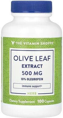 Thumbnail - The Vitamin Shoppe, Olive Leaf Extract, Olivenblattextrakt, 500 mg, 100 Kapseln