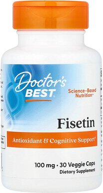 Doctor's Best, Fisetin with Novusetin, Fisetin mit Novusetin, 100 mg, 30 pflanzliche Kapseln